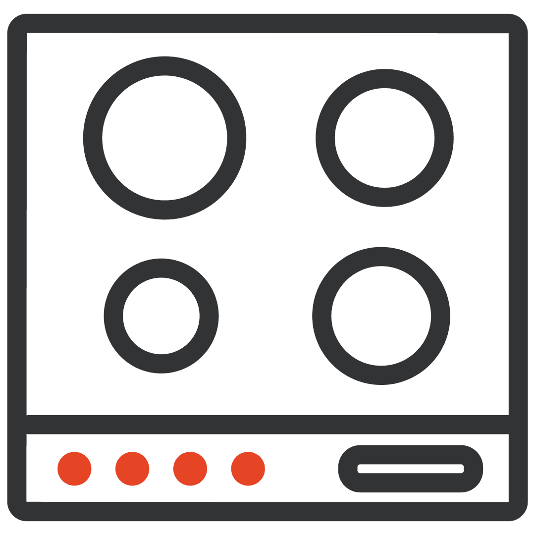 Installation av spishäll med fast elanslutning icon